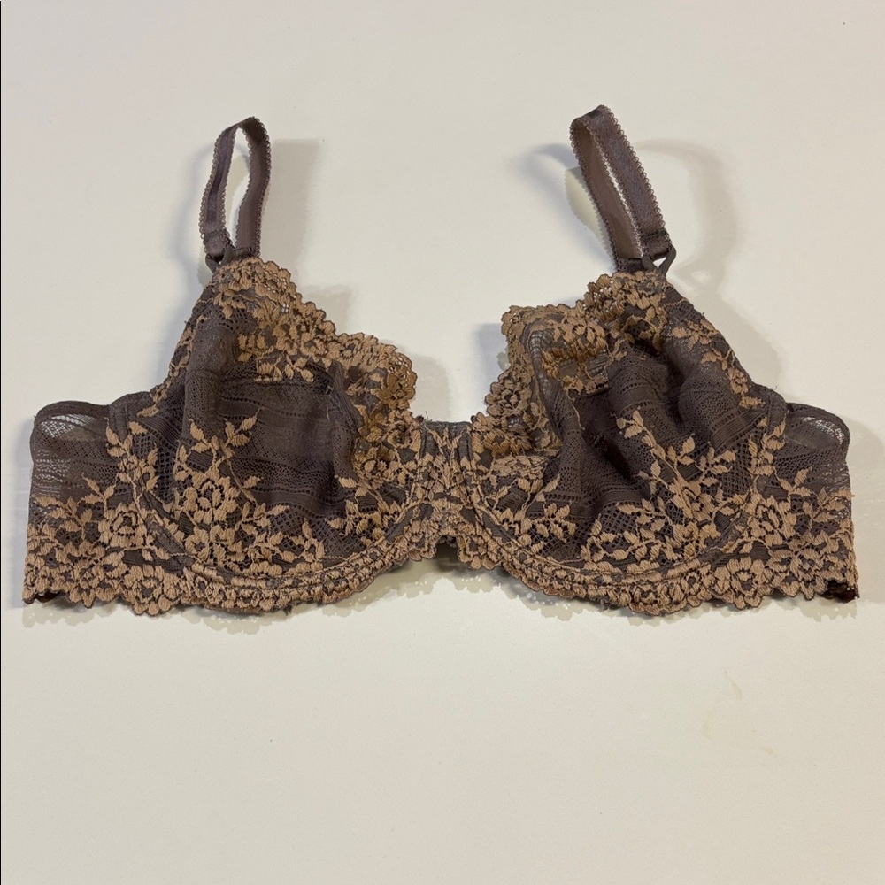 Wacoal Lace Underwire Bra - Brown